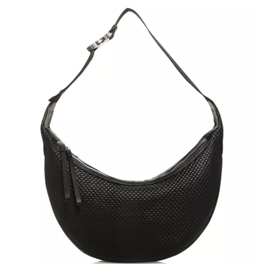 rag & bone Black Textured Hobo Bag